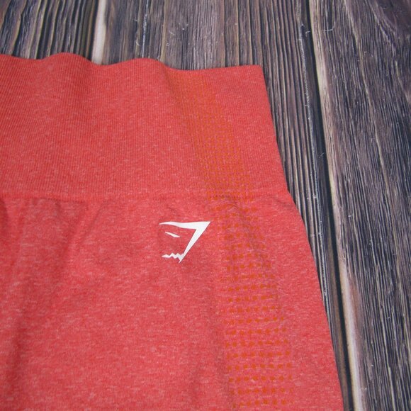 Gymshark Salmon Pink 2XS Leggings Crop Yoga Gym Workout Active Athletic - Picture 3 of 7